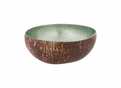 Kom Cocosbowl Ø14cm - kokos - groen- Sla- & Sauskommen|Fruitschalen