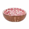 Kom Cocosbowl Ø14cm - kokos - pink pearl- Sla- & Sauskommen|Fruitschalen