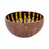 Kom Cocosbowl Ø14cm - kokos - geel- Sla- & Sauskommen|Fruitschalen