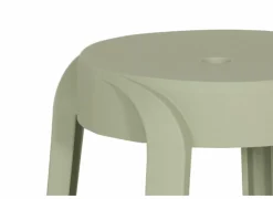 Tuinstoelen|Krukje|Kruk June 43,5x44,5x55,5cm - polyethyleen - groen
