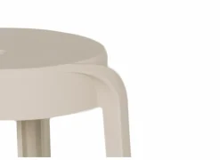 Kruk June 43,5x44,5x55,5cm - polyethyleen - beige- Tuinstoelen|Krukje