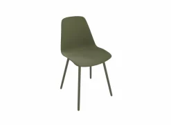 Perfecta Kuipstoel Claudio 44x53,5x80,5cm - staal/polypropyleen - mosgroen/grijs- Keukenstoelen|Eetkamerstoelen