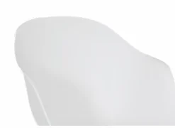 Eetkamerstoelen|Kuipstoel Kabbala kunststof wit