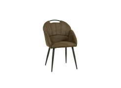Eetkamerstoelen|Kuipstoel ST2005  55x60x87,5cm - stof - mosgroen