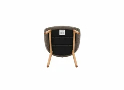 Eetkamerstoelen|Kuipstoel Suya 59x69,5x87cm - polyestervezel - taupe