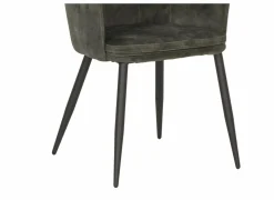 Kuipstoel 58,5x53x87,5cm - stof - mosgroen- Eetkamerstoelen|Fauteuils