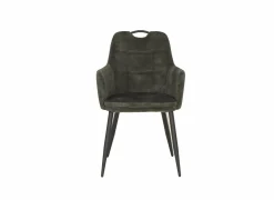 Kuipstoel 58,5x53x87,5cm - stof - mosgroen- Eetkamerstoelen|Fauteuils