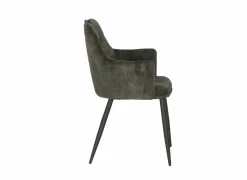 Kuipstoel 58,5x53x87,5cm - stof - mosgroen- Eetkamerstoelen|Fauteuils