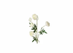 Kunstbloem Ranonkel H53cm - kunststof - wit- Kunstbloemen
