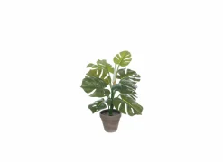 Kunstplanten|Kunstplant Monstera + pot Stan H48cm