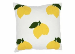 Cosy & Trendy Kussens|Kussen Citroenen 45x45cm - katoen - wit