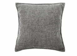 Tiseco Kussen Damian 45x45cm - stof - dark grey- Kussens|Kussens