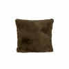 Kussens|Kussens|Kussen Duffie 60x60cm - imitatie konijnenvacht - bruin