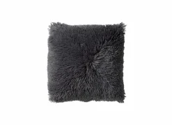 Kussens|Kussens|Kussen Fluffy 60x60cm - stof - charcoal grey