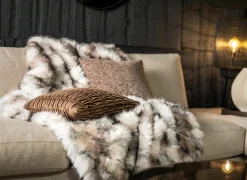 Kussen Halina 43x43cm - stof - coca mocha- Kussens|Kussens