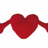 Kussens|Kinderdecoratie|Kussen Heart With Arms 70x30cm - stof - rood