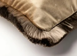 Kussens|Kussen Jeanette 45x45cm - stof - bruin