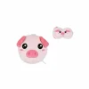 Kussens|Bedaccessoires|Kussen Piggy met slaapmasker - stof - roze