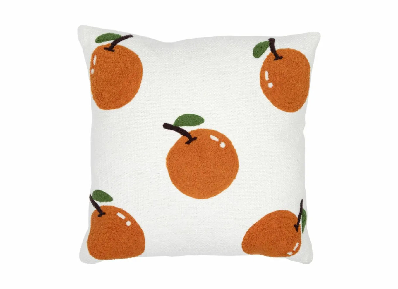 Cosy & Trendy Kussens|Kussen Sinaasappels 45x45cm - katoen - wit