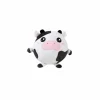 Kussens|Kinderdecoratie|Kussen Squishy Cow Ø13cm - stof - zwart/wit