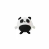 Kussen Squishy Pandastic Ø13cm - stof - zwart/wit- Kussens|Kinderdecoratie