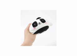 Kussen Squishy Pandastic Ø13cm - stof - zwart/wit- Kussens|Kinderdecoratie