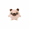 Kussens|Kinderdecoratie|Kussen Squishy Pug Ø13cm - stof - beige