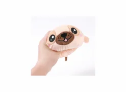 Kussens|Kinderdecoratie|Kussen Squishy Pug Ø13cm - stof - beige