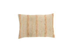 Kussen Strepen 40x60cm - katoen/linnen - beige/roest- Kussens|Kussens