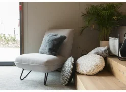 Kussen Zaya 45x45cm - stof - charcoal grey- Kussens