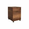 Ladeblok Meradi 41x41x61cm - melamine - oslo walnut met slot- Ladeblokken