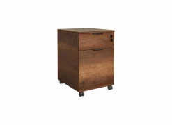 Ladeblok Meradi 41x41x61cm - melamine - oslo walnut met slot- Ladeblokken