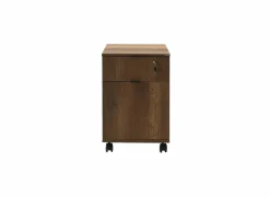 Ladeblok Meradi 41x41x61cm - melamine - oslo walnut met slot- Ladeblokken