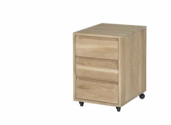 Ladeblokken|Ladeblok Yoda 44x53x66cm - eik massief & fineer & decor - naturel