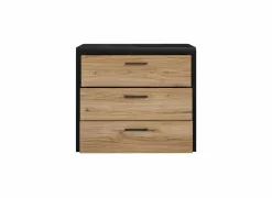 Commode|Commode|Ladekast Dalate 101x41x88,2cm - decor - kastanje eik/mat zwart