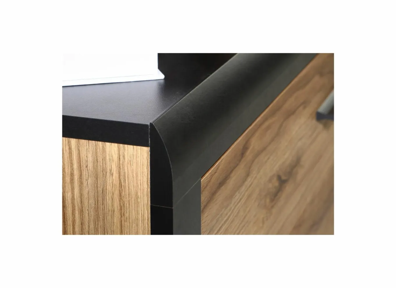 Commode|Commode|Ladekast Dalate 101x41x88,2cm - decor - kastanje eik/mat zwart