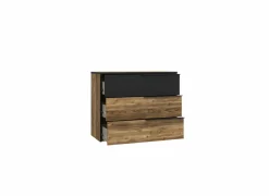 Commode|Commode|Ladekast Jabim 100x42x80cm - decor - alpine picea & zwart