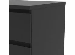 Commode|Commode|Ladekast Naia 77x50x112cm - melamine - mat zwart