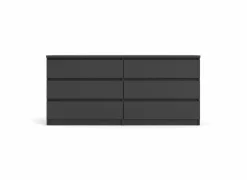 Commode|Commode|Ladekast Naia 154x50x71cm - melamine - mat zwart