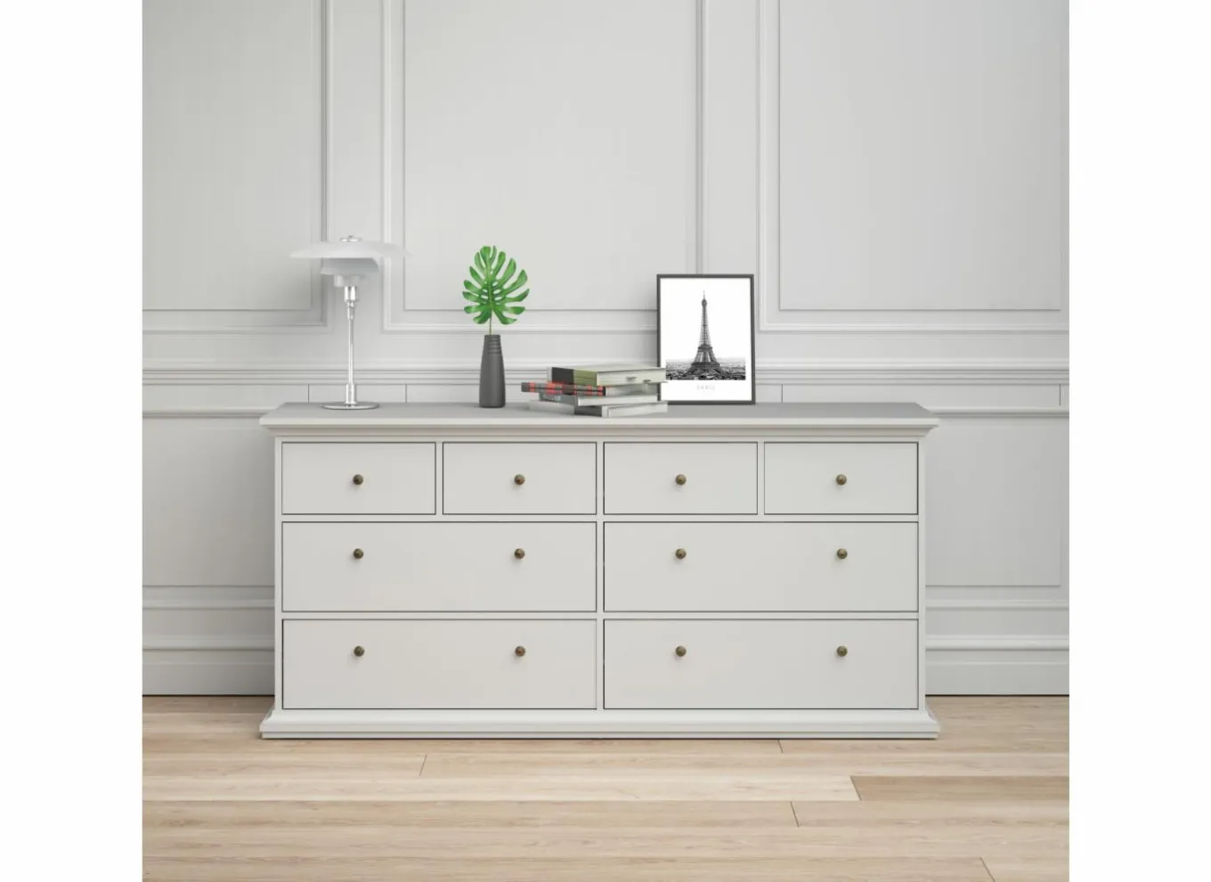 Commode|Commode|Ladekast Paris 183x49x87cm - decor - wit