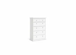 Ladekast Paris 96x49x140cm - decor - wit- Commode|Commode