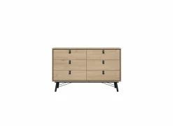 Commode|Commode|Ladekast Ry 151x41x95cm - decor - bruin/zwart