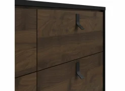 Commode|Commode|Ladekast Ry 151x41x95cm - decor - mat zwart/okkernoot