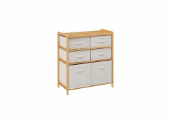 Ladekast Tidy 66x33x78,5cm - bamboe - naturel- Bijzetkasten|Bijzetkasten