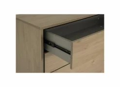 Ladekast Token 73x39,6x118,6cm - melamine - eik- Commode|Commode