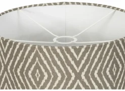 Lampenkappen|Lampenkap Ø20x15cm - stof - grijs