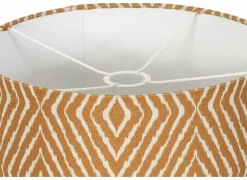 Lampenkappen|Lampenkap Ø35x30cm - stof - oranje