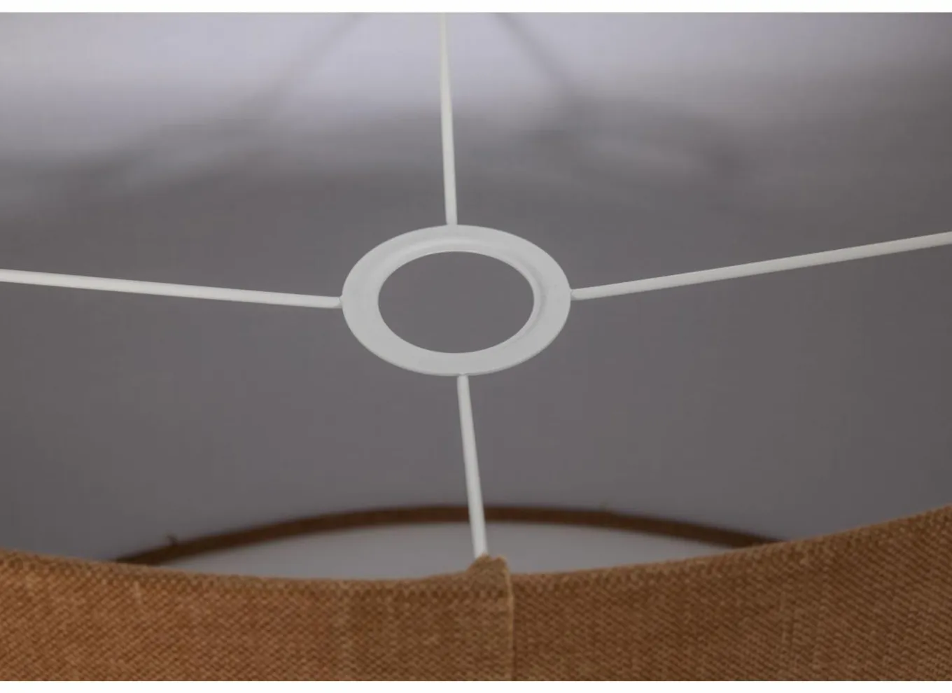 Lampenkappen|Lampenkap 35x35x22,5cm - stof - oranje