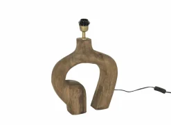 Lampenvoeten|Lampenvoet E27 H35cm - hout - naturel