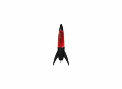 Lavalamp Rocket Glitter - glas & metaal - rood/zwart- Kinderdecoratie|Tafellampen